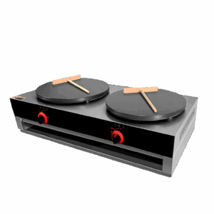 Crepera 40 Cm Plancha Plana 2 Platos a Gas - DK-CG2