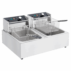 Freidora Eléctrica Multiuso (2 Pozas 8 Lts.)  EF-802