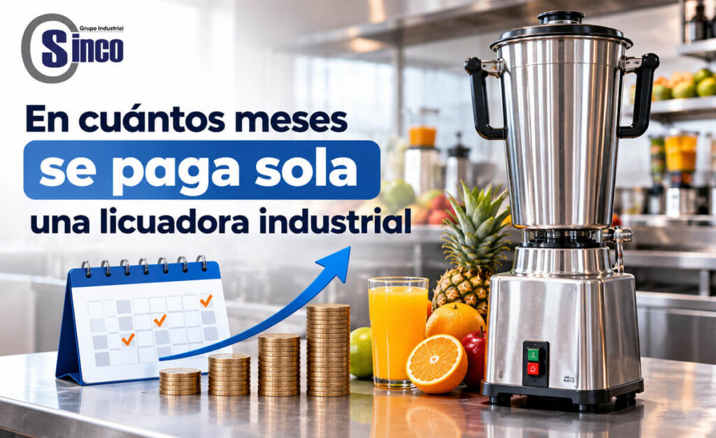 En cuántos meses se paga sola una licuadora industrial